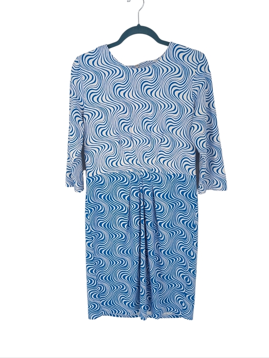 J Mclaughlin Dresses & Skirts - J. Mclaughlin Mia Dress 3/4 Sleeve Catalina Cloth Oahu Waves Blue Large